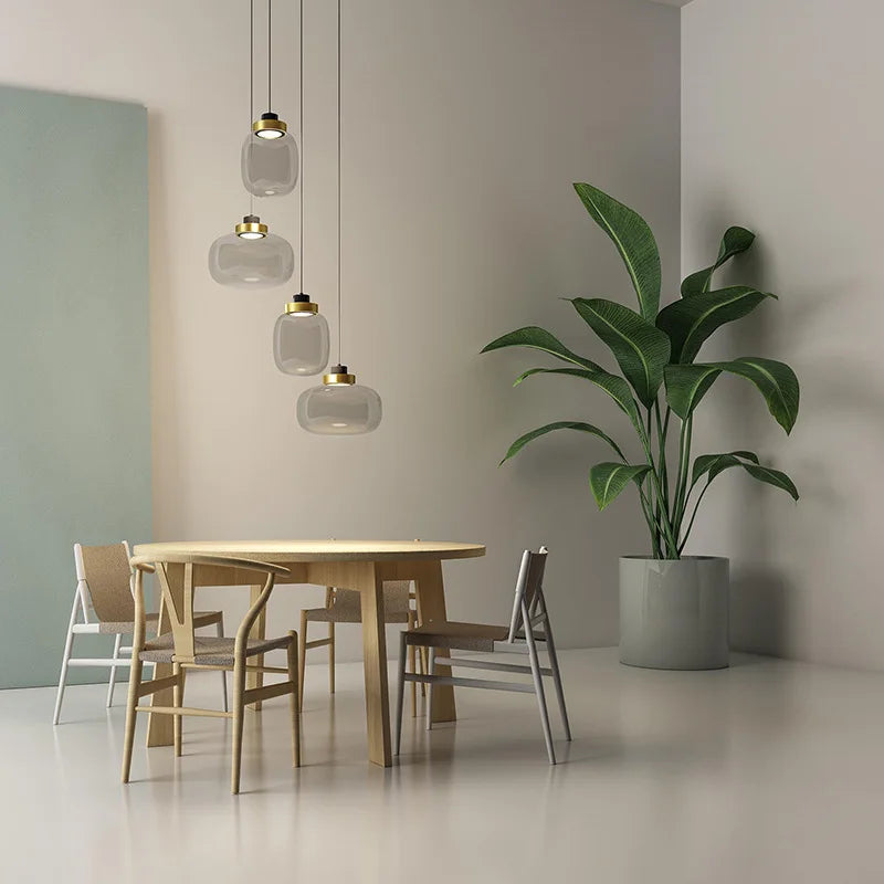 SANDYHA nordique moderne Led Lampadaire Salon Sur Pied chambre salle à manger Suspension Lampadario Soffitto - vue 5 sur 8