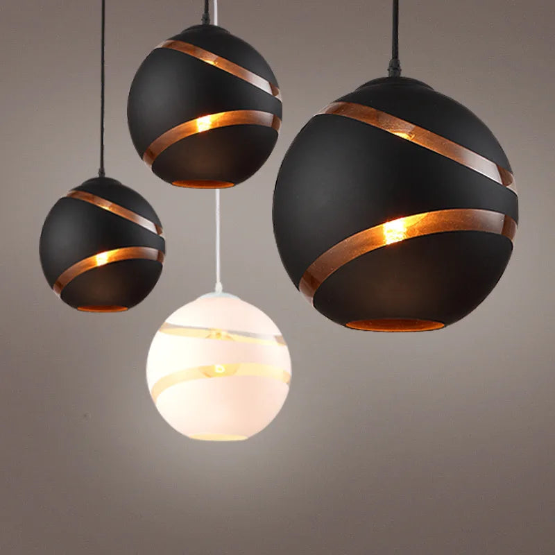 suspension nordiques modernes en verre pour décoration loft bar