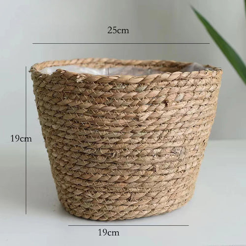 panier tissé à la main pour jardinage et rangement décoratif - vue 10 sur 11