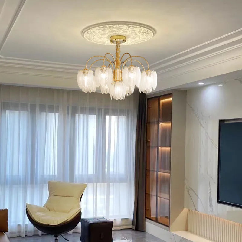 SANDYHA moderne luxe cristal plume Style lustres chambre lampe à LED salon salle à manger intérieur décor à la maison suspension éclairage - vue 4 sur 11