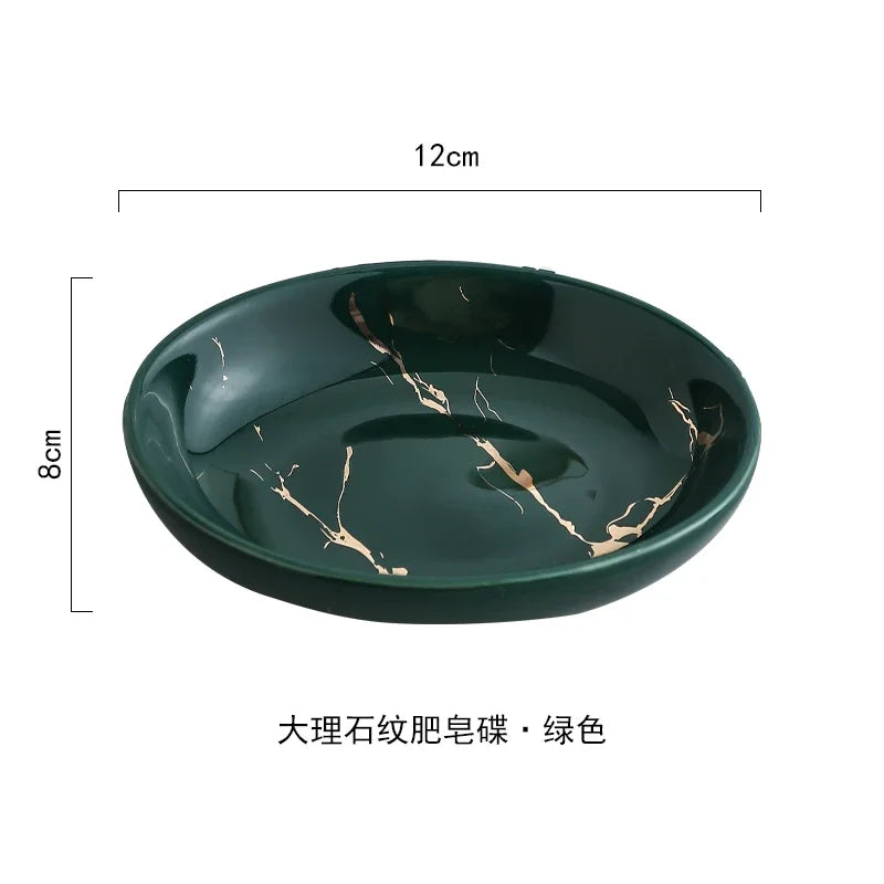ensemble décoratif en céramique pour salle de bain avec accessoires - vue 16 sur 24