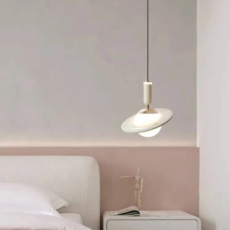 lustre saturno design led ajustable en hauteur
