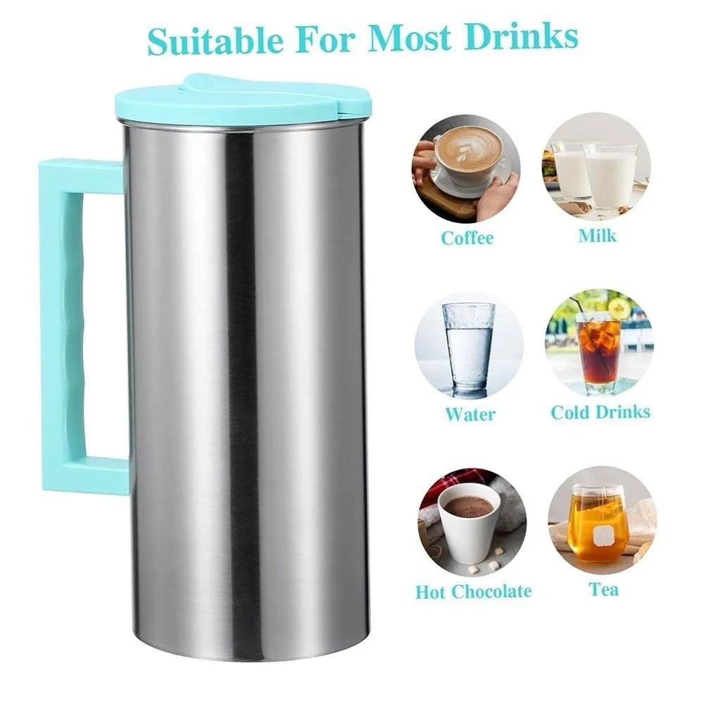Bouteille eau 18l acier inox clapet grande carafe - vue 5 sur 6