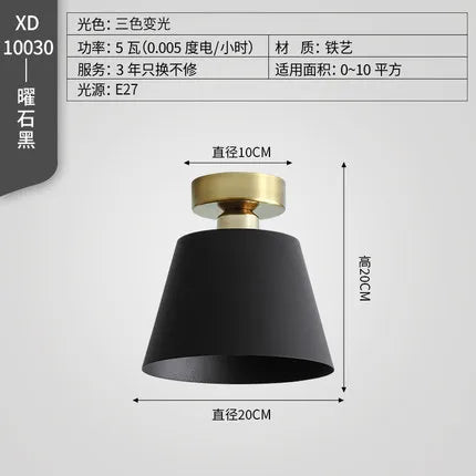 plafonnier moderne à LED pour extérieur et entrée - vue 6 sur 8