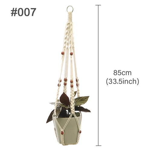 suspension macramé pour plantes et décoration murale naturelle