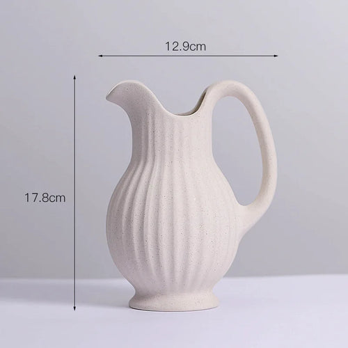 vase moderne en céramique décoration en spirale pour fleurs