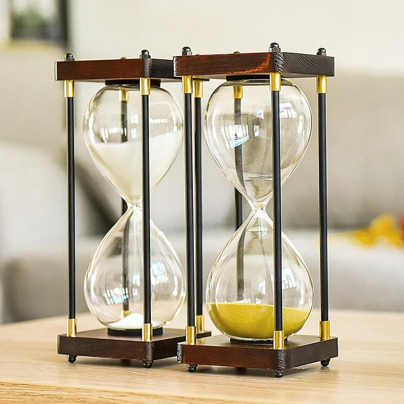sablier en verre antichute pour enfants 30 minutes style rétro - vue 3 sur 17