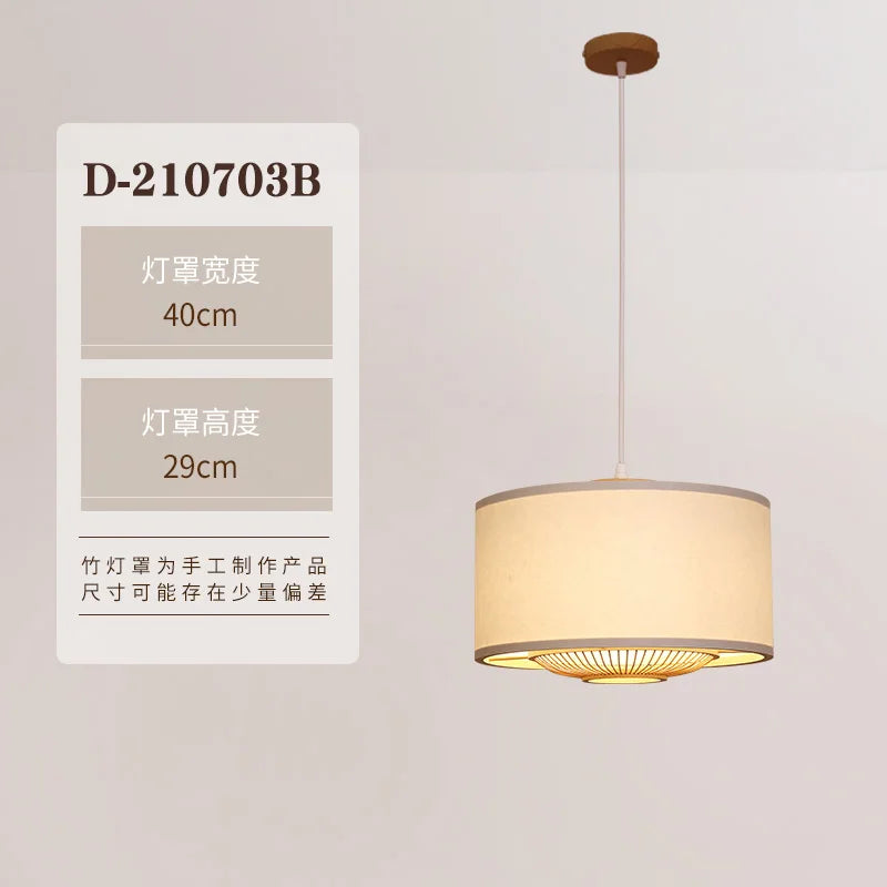 lustre en bambou style japonais pour intérieur zen - vue 12 sur 12