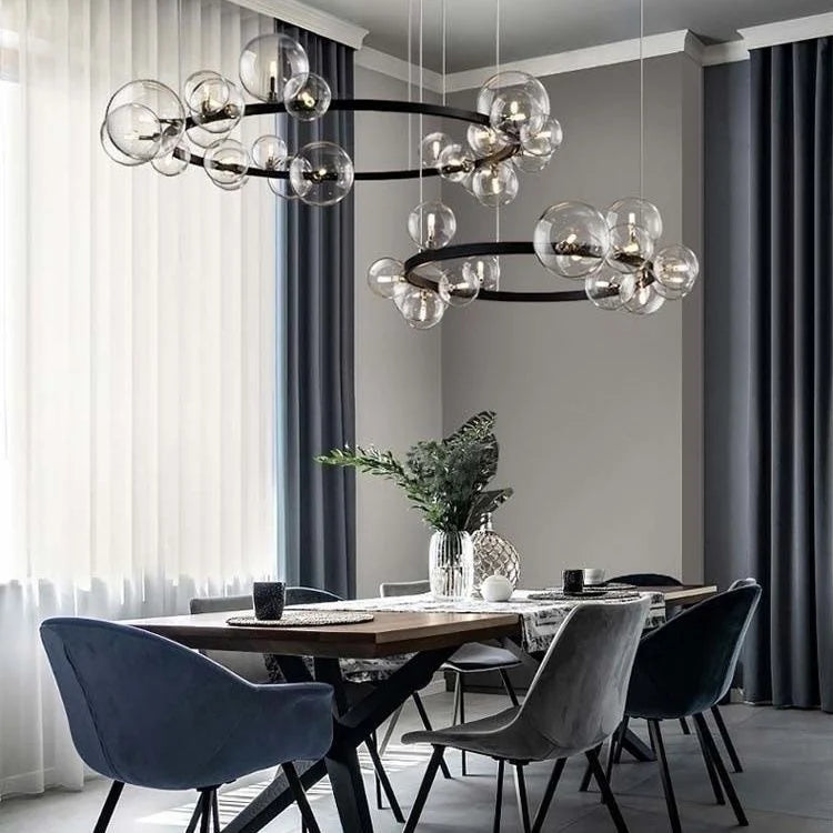 lustre moderne en verre design pour décoration intérieure élégante - vue 3 sur 24