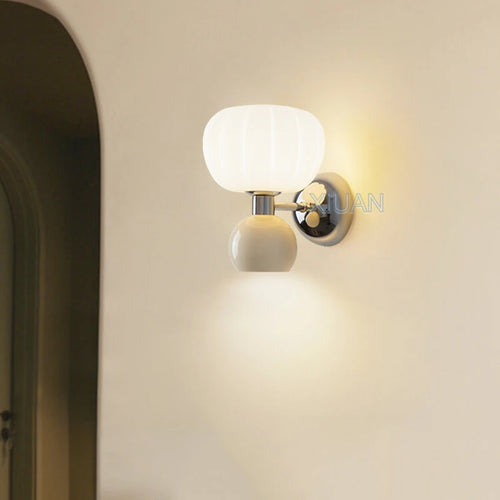 applique murale lampe citrouille pour enfants haut et bas - vue 5 sur 8