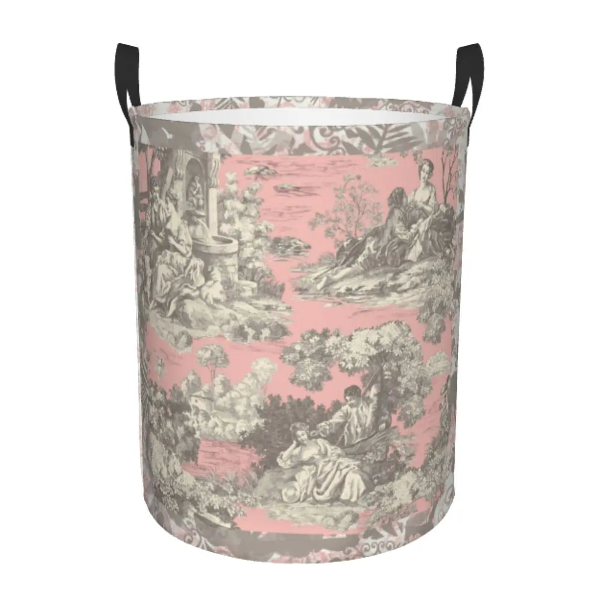 panier à linge pliable personnalisé classique en toile de jouy pour jouets - vue 19 sur 29