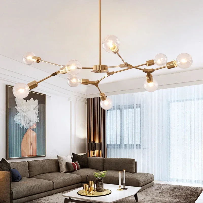 lustre moderne en forme d'arbre pour décoration intérieure - vue 7 sur 14
