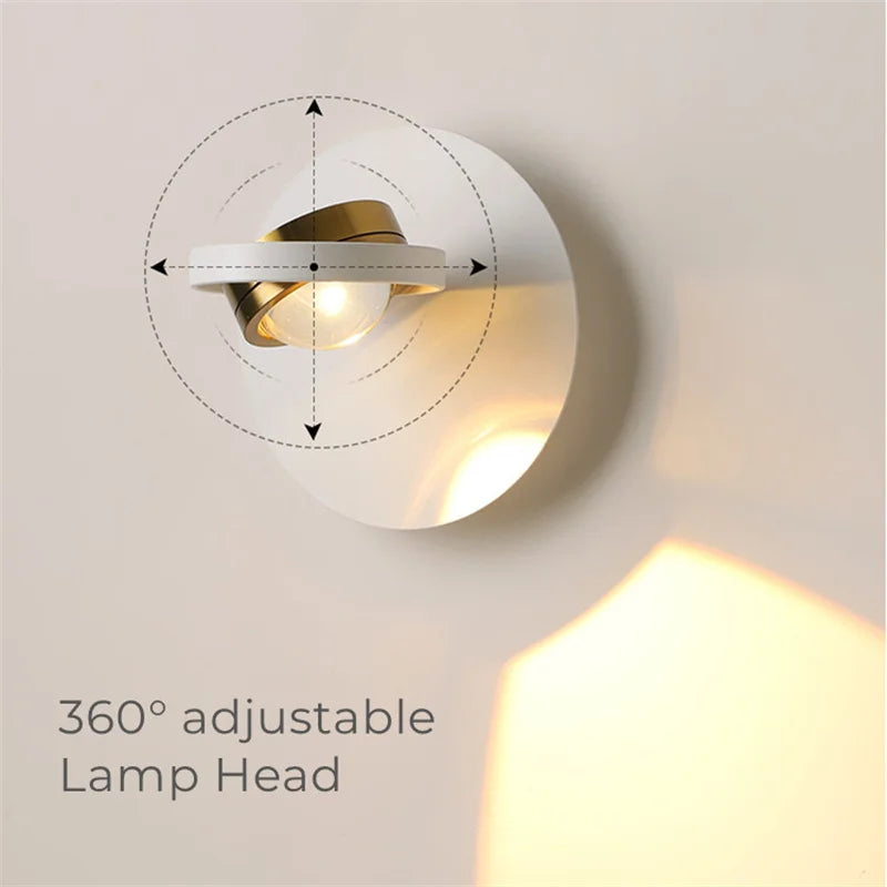 Applique murale LED réglable au design nordique moderne - vue 3 sur 10