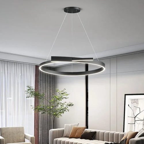 lustre minimaliste moderne led design créatif pour salon