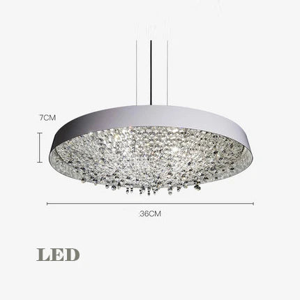 lustre en cristal moderne noir et blanc pour décoration intérieure - vue 11 sur 12