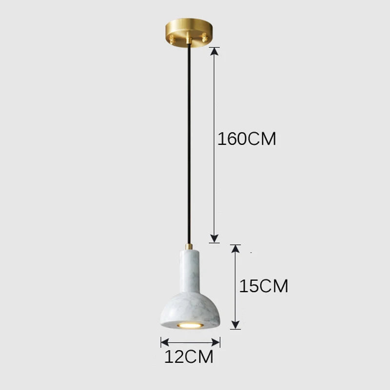 suspension rétro créative en forme de lampe de poche - vue 5 sur 8