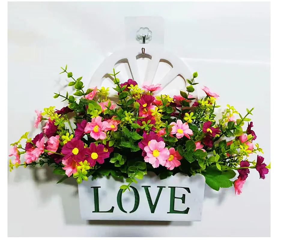 lot de fleurs artificielles résistantes aux uv pour décoration extérieure - vue 4 sur 16