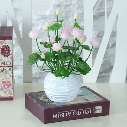 plantes artificielles mini soie décoration pour intérieur jardin et table - vue 10 sur 10