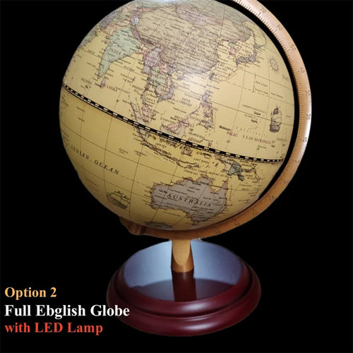 globe terrestre imprimé en hd avec lampe led artisanale 360 degrés - vue 11 sur 10