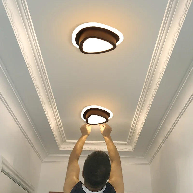 Plafonnier moderne à leds pour intérieur décoration maison - vue 4 sur 12