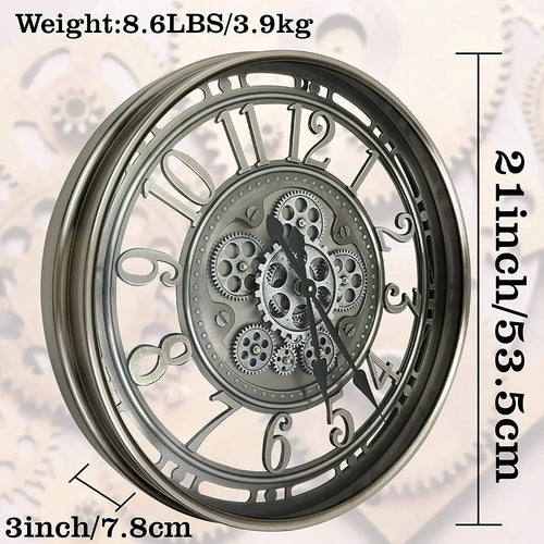 horloge murale mobile en métal décoration intérieure élégante et durable