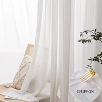 Voilage moderne translucide pour salon chambre balcon