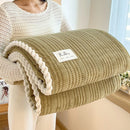 Plaid polaire doux tricoté pour canapé et chambre