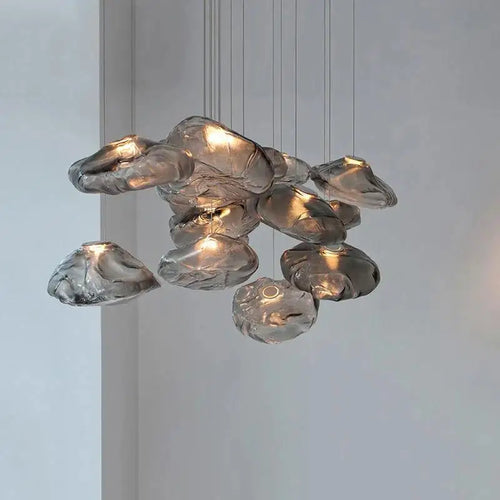 lustre en verre design nuage pour un intérieur créatif - vue 5 sur 21