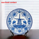 Assiette murale 20 cm porcelaine motif moulin vintage