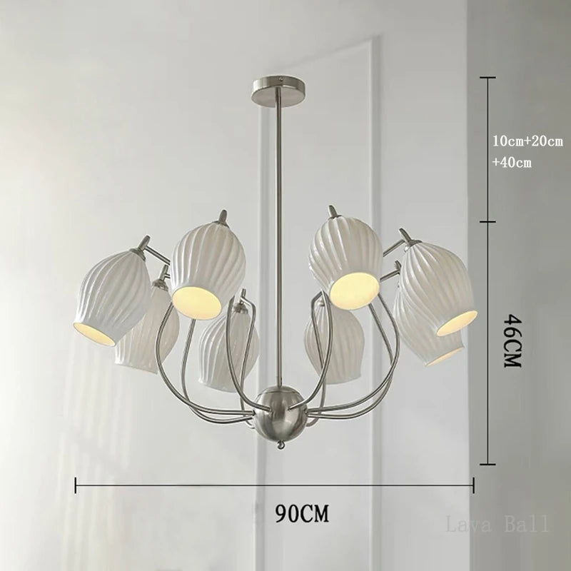 lustre bauhaus français en céramique pour intérieur élégant - vue 12 sur 12