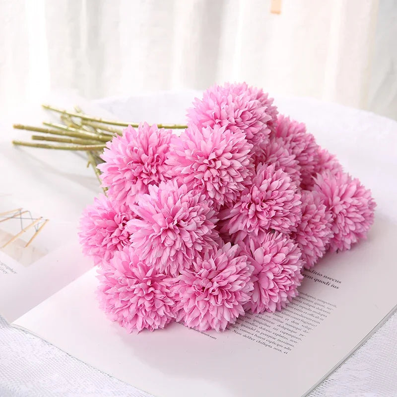 bouquet de fleurs artificielles pour décoration mariage et vases artisanaux - vue 8 sur 15