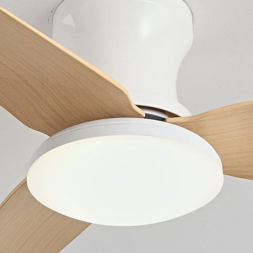 plafonnier moderne ventilateur de plafond télécommande lumière nordique variable - vue 9 sur 10