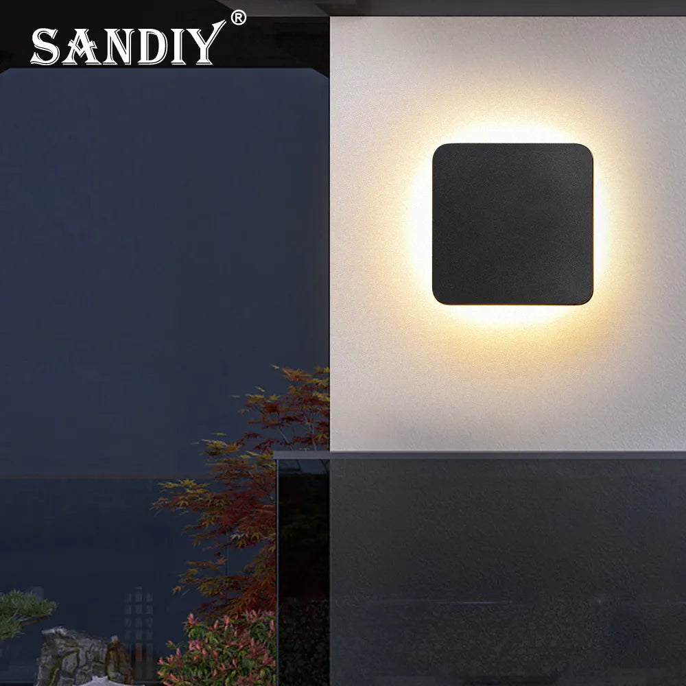 applique extérieure sandiy étanche forme éclipse simple - vue 4 sur 8