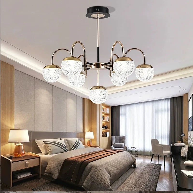 lustre moderne en fer forgé pour décoration intérieure - vue 5 sur 9