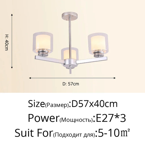 Bosmos European Style Decorative LED Chandeliers For Living Rooms, Bedrooms, And Modern Simple Indoor Lighting - vue 11 sur 21