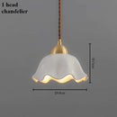 lustre moderne en céramique à fleurs pour intérieur contemporain