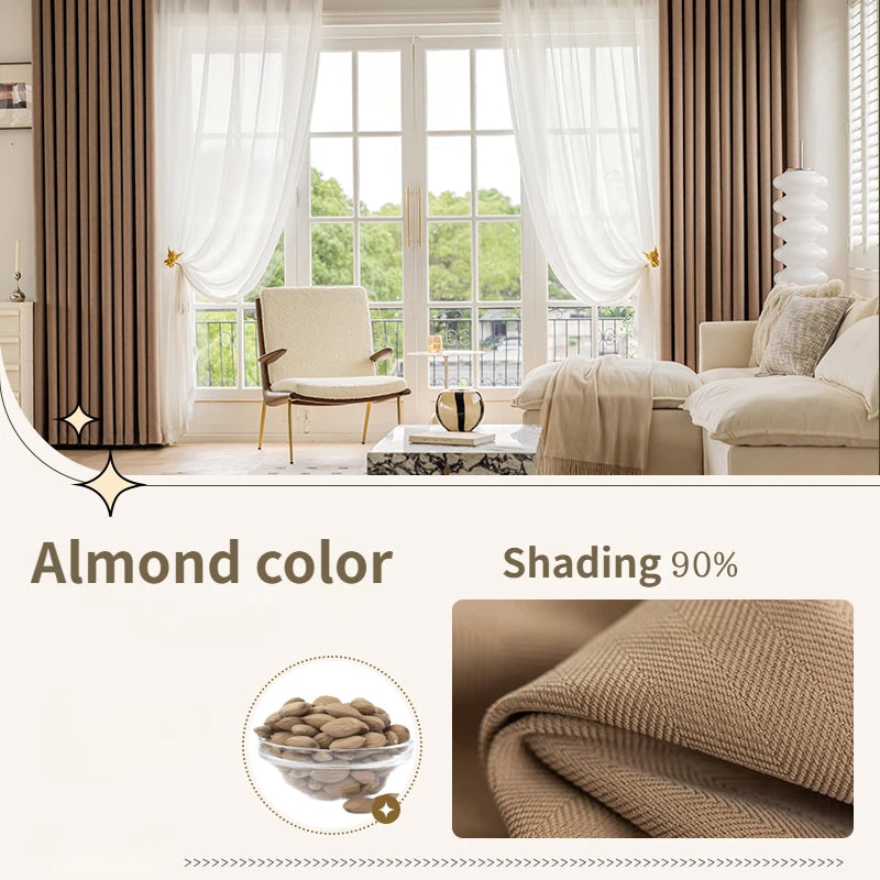 Rideau occultant uni style moderne pour salon chambre - vue 9 sur 23