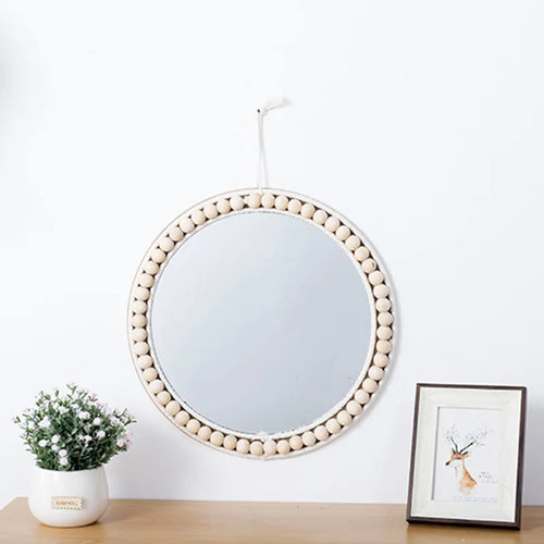 miroirs décoratifs en raphia pour une décoration murale élégante