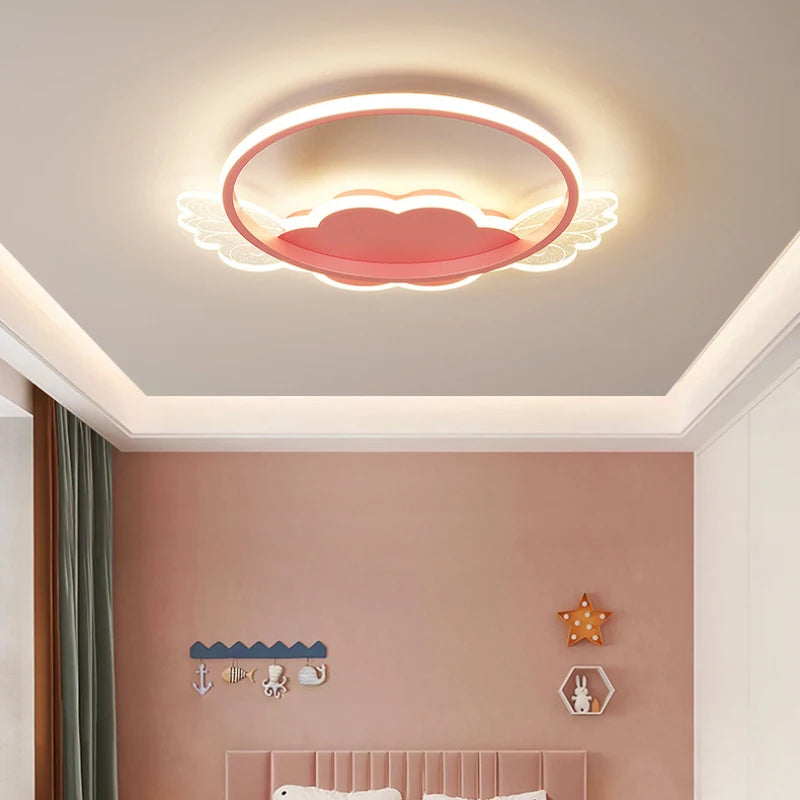 plafonnier nuage mignon pour chambre de princesse fille - vue 3 sur 11