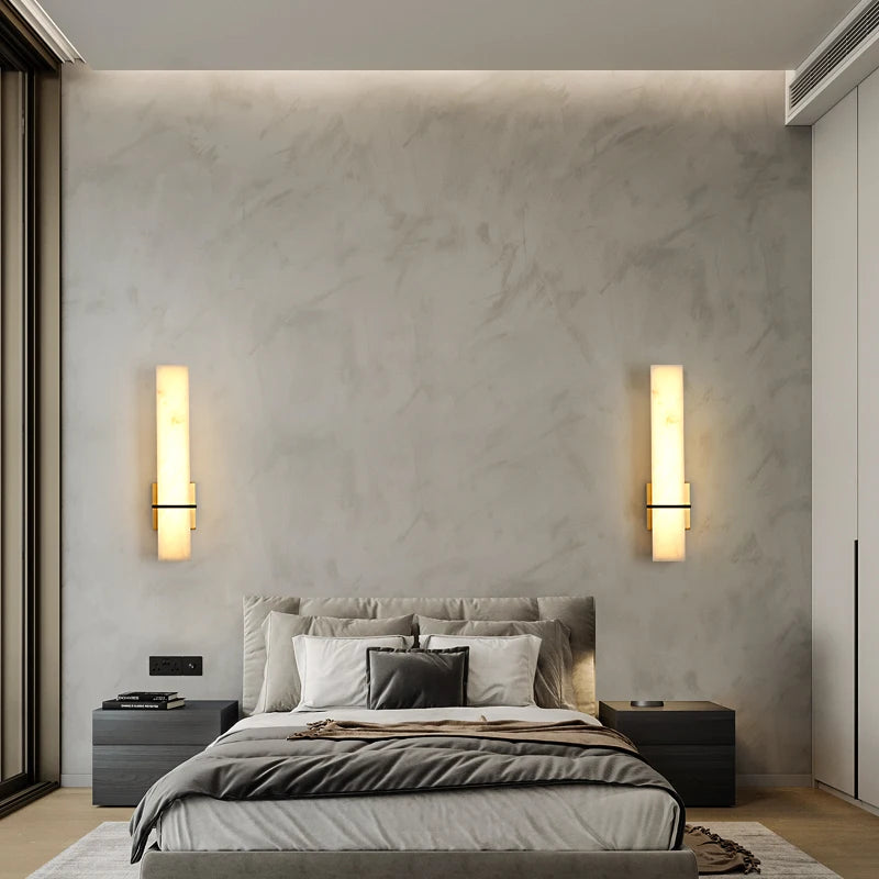 applique murale led en cuivre de luxe minimaliste