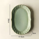 Assiettes plates céramique relief style rétro cuisine restaurant