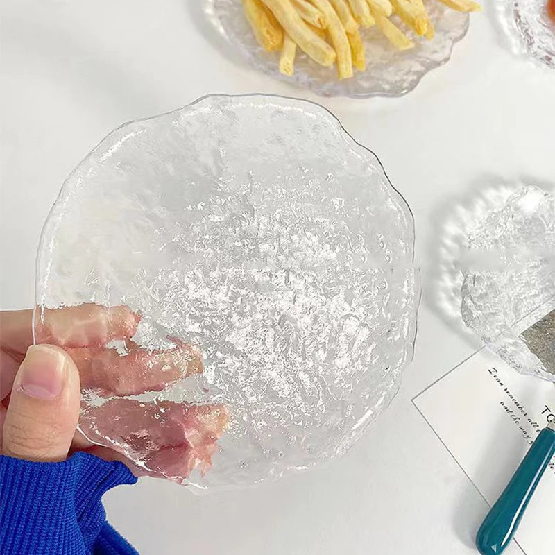plateaux décoratifs en verre pour rangement et décoration intérieure