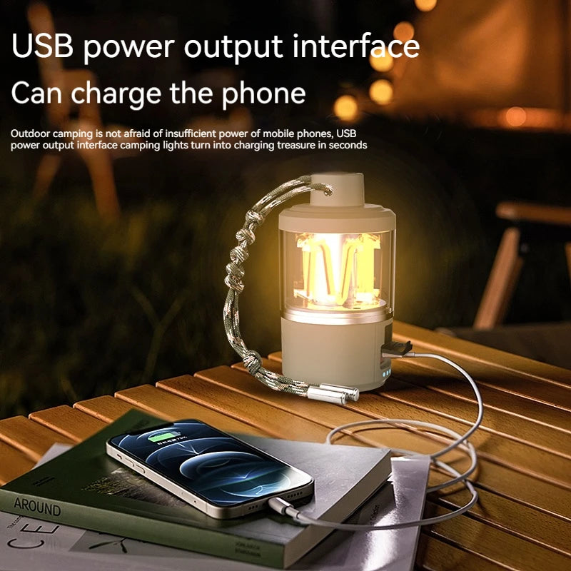 lampe de camping led rechargeable portable pour extérieur - vue 6 sur 6