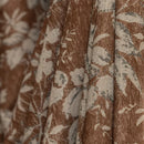 Rideau occultant floral style naturel pour chambre salon