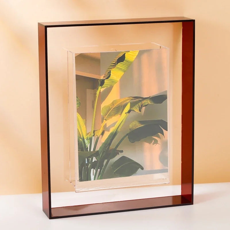 cadre photo acrylique transparent support décoration intérieure bureau - vue 6 sur 14