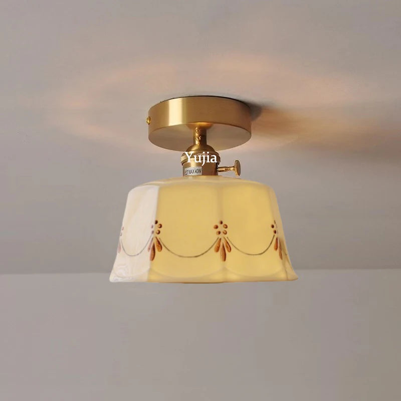 suspension élégante en laiton et céramique moderne pour cuisine - vue 6 sur 10