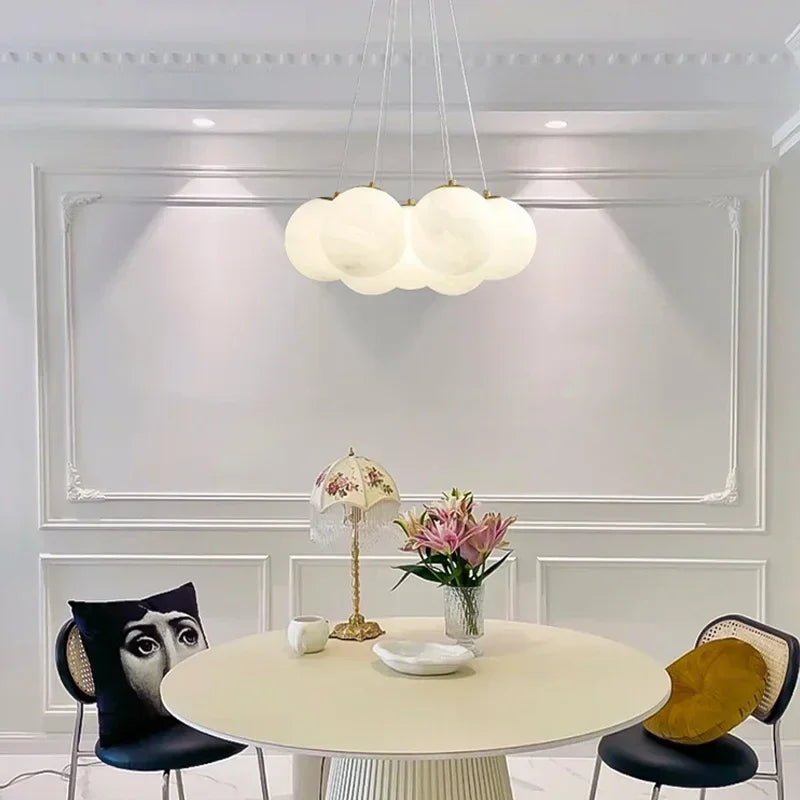 suspension en verre boule design moderne pour décoration intérieure - vue 4 sur 9