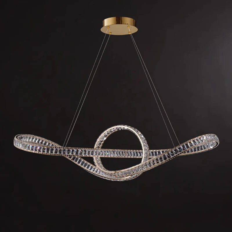 home decorationPendant lights, luxury crystal living room chandelier, dining room Pendant lamp, ceiling light, indoor lighting - vue 3 sur 6