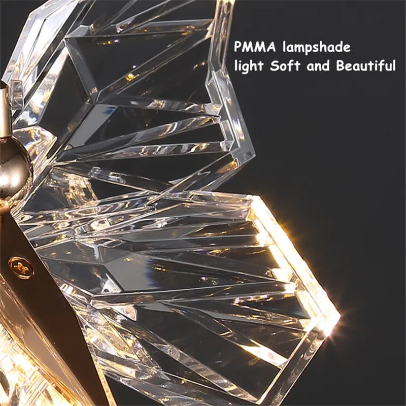suspension en cristal nordique à led pour décoration moderne - vue 6 sur 18