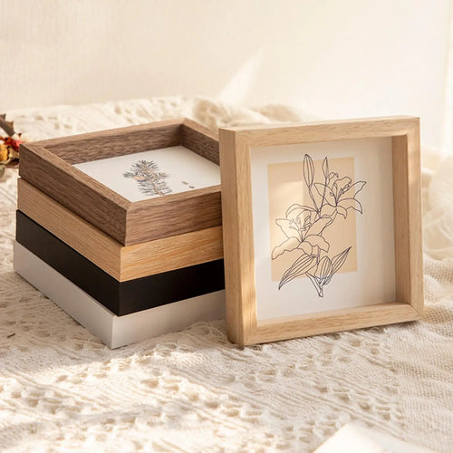 cadre photo en bois pour décoration murale et de bureau - vue 5 sur 6